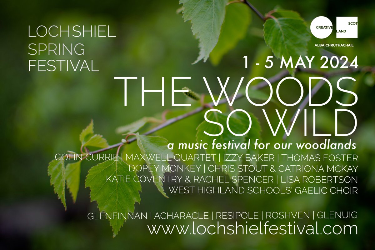 RSPB Scotland’s Izzy Baker will be giving a talk @resipolestudios on 2 May as part of @LochShielFest. This year, the music festival is themed around #ScotlandsRainforest & Izzy will be talking about why these woodlands are so special lochshielfestival.com