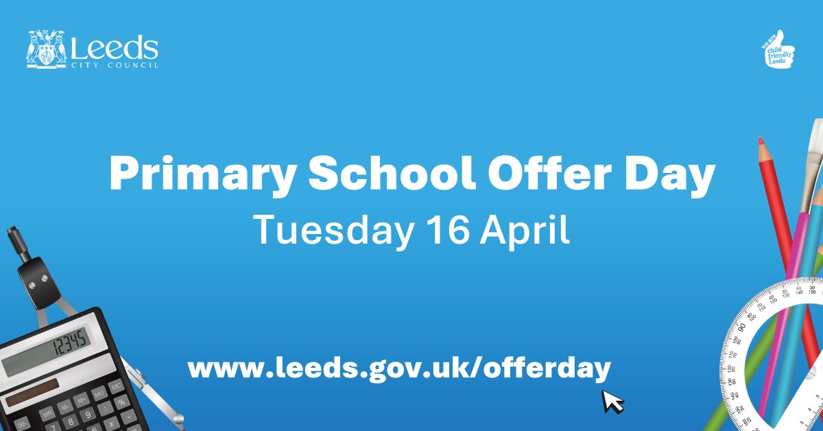 Tomorrow is #primaryschoolofferday for September 2024 reception places. 📅 If you applied online, your offer will be sent by email from 8am. If you applied in any other way, we’ll send you a letter which may arrive a few days later. More info at orlo.uk/y4vv2