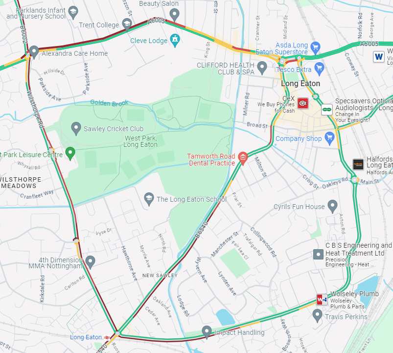 trentbartonland's tweet photo. ⚠️🚦 We are currently seeing extensive delays of up to 85 minutes on the #indigo, #my15 &amp; #skylinkNottingham due to 4-way signals on Tamworth Road near Long Eaton railway station and also College Street being closed for resurfacing as other road users find alternative routes. https://t.co/XsaAqNha6O