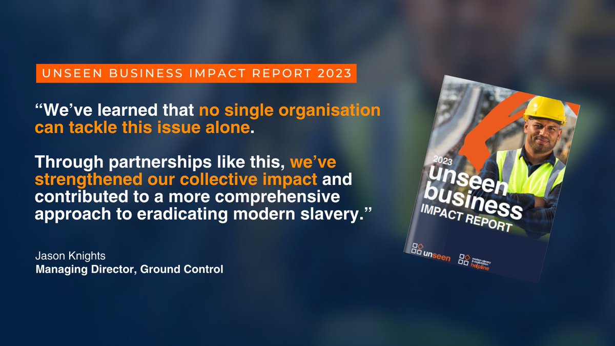 77 businesses joined forces with us to tackle #modernslavery in 2023! Companies like @GroundControlGC committed to boost their #antislavery approach & addressed risks in their supply chains. Read their success story & others in our Business Impact Report: bit.ly/4aOYrNn