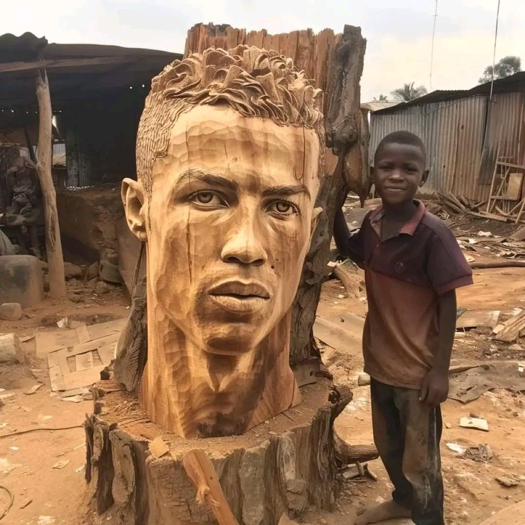 Omo! Some people are just so talented mehn…. I hope C. Ronaldo gets to see this. May help locate this young talent too… 🔥 🔥 🔥