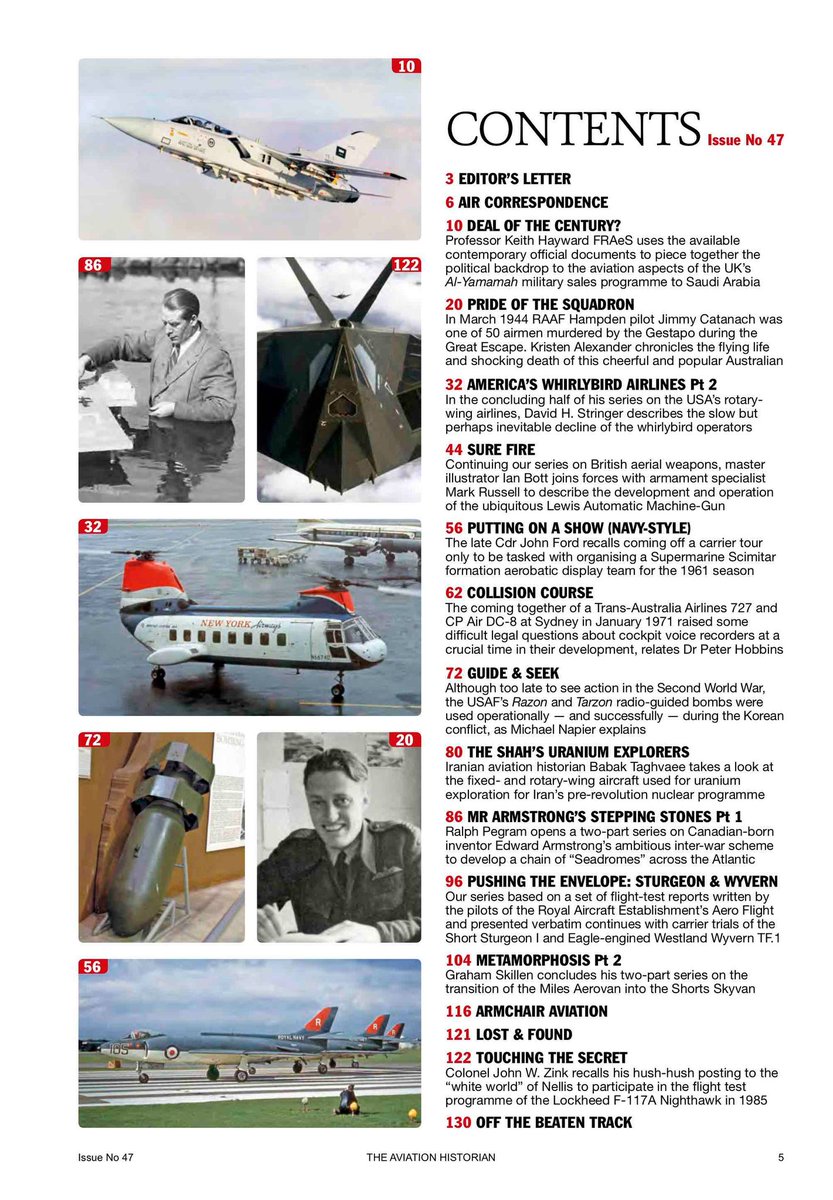 TheAviationHistorian 🇬🇧 🇺🇦 (@avhistorian) on Twitter photo TAH47 is now officially published! Includes articles from <a href="/kristenauthor/">Kristen Alexander</a> (Great Escaper Jimmy Catanach), <a href="/history2wheeler/">Peter Hobbins</a> (727/DC-8 collision at Sydney), <a href="/ian_bott_artist/">Ian Bott</a> (the Lewis Gun) plus Al-Yamamah, flying the F-117, transatlantic seadromes and more! theaviationhistorian.com TAH47 is now officially published! Includes articles from <a href="/kristenauthor/">Kristen Alexander</a> (Great Escaper Jimmy Catanach), <a href="/history2wheeler/">Peter Hobbins</a> (727/DC-8 collision at Sydney), <a href="/ian_bott_artist/">Ian Bott</a> (the Lewis Gun) plus Al-Yamamah, flying the F-117, transatlantic seadromes and more! theaviationhistorian.com