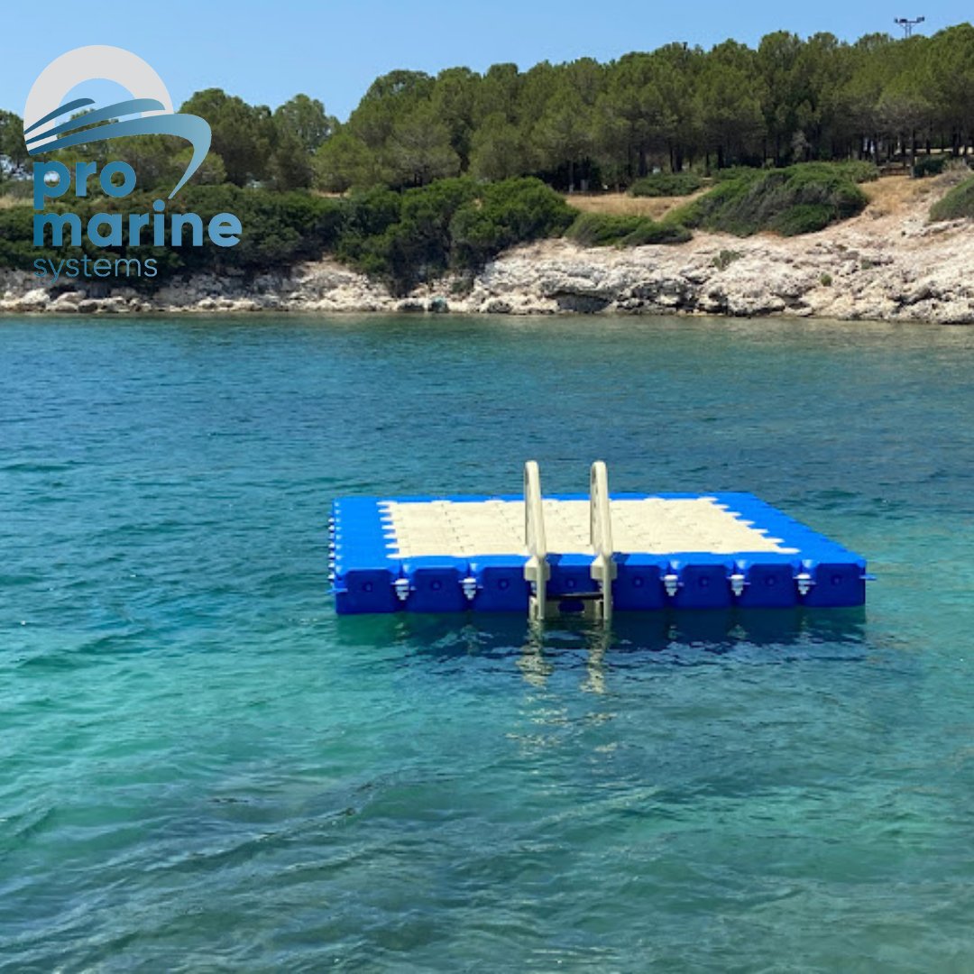 Step onto serenity with every step.Our floating docks aren't just platforms; they're gateways to a world where the horizon stretches endlessly and worries drift away like gentle waves. 

 #floatingdocks #floatingdock #pontoon #pier #hdpe #floatingcubes #docks #promarine