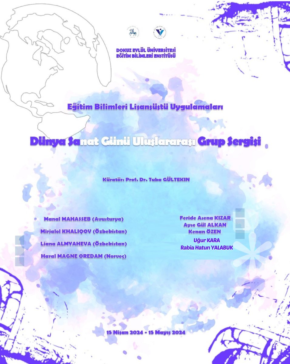 Lisansüstü Uygulamaları Dünya Sanat Günü Uluslararası Grup Sergimizi egitimbilimleri.deu.edu.tr web adresimizden takip edebilirsiniz.