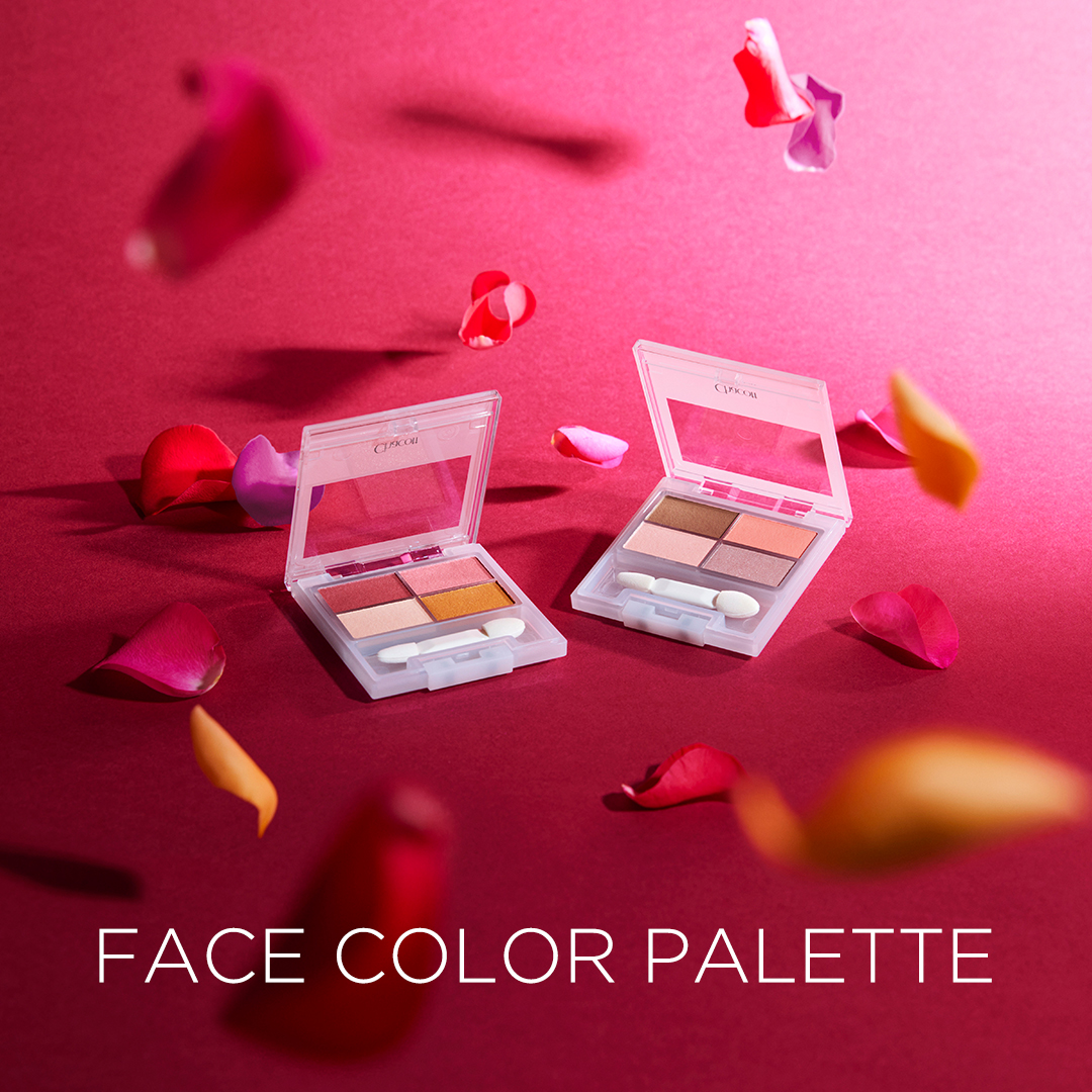 FACE COLOR PALETTE 2024年の新色は、春らしい「花」をイメージした
