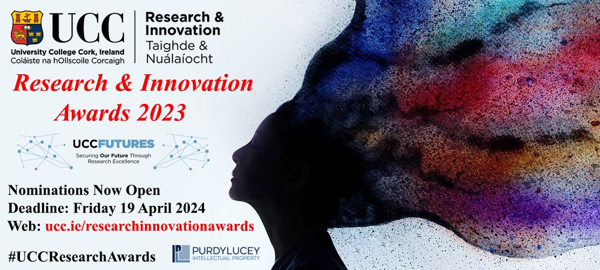 Have you been inspired by @UCC researchers and innovators who made impactful and valuable contributions in 2023 to society, pursuing research to address global challenges? Nominations for the Research & Innovation awards have been extended to April 19th. ucc.ie/researchinnova…