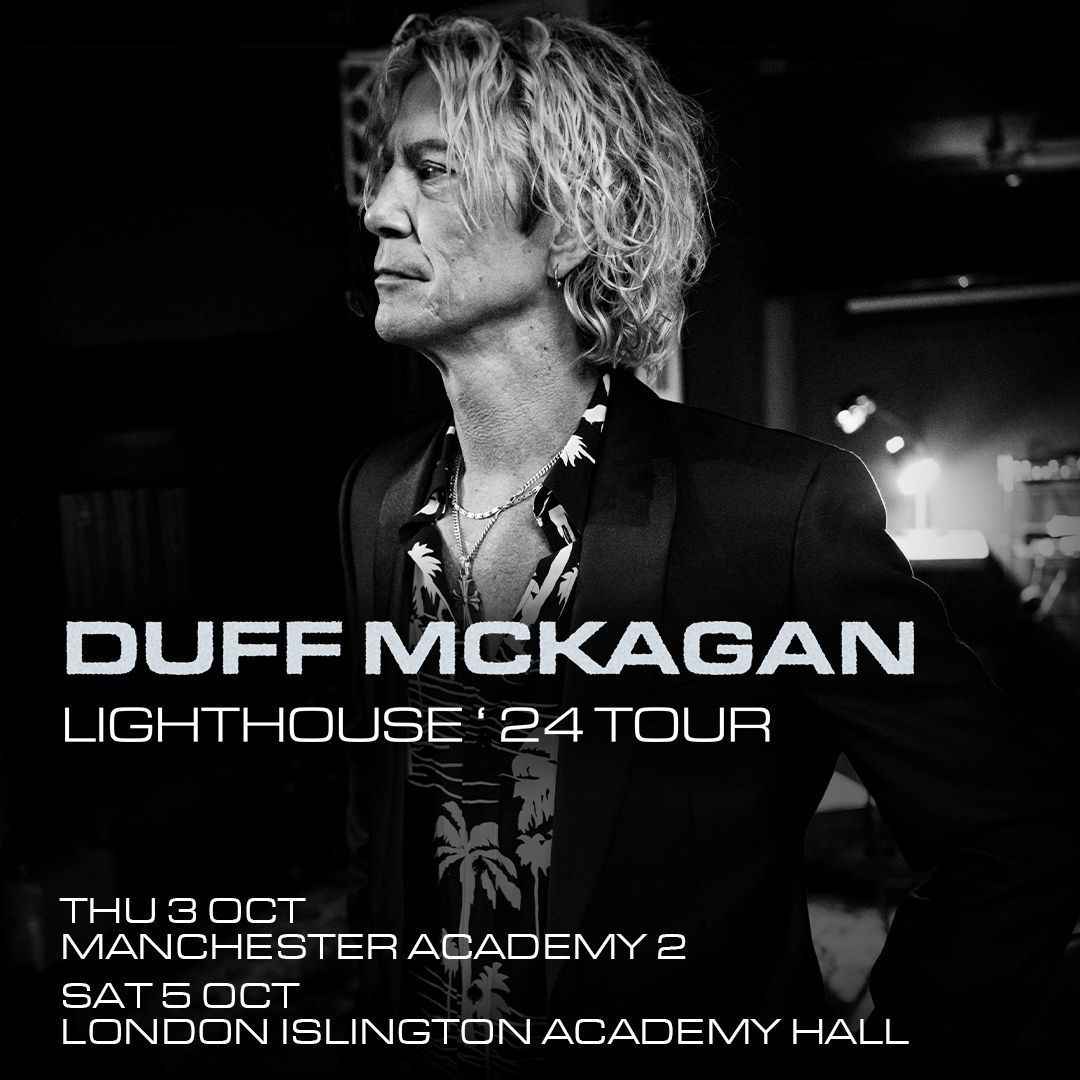 🎸 NEW: @DuffMcKagan 📅 Thursday 3rd October 2024 // Manchester Academy 2 🎫 ON SALE FRIDAY 9am via manchesteracademy.net