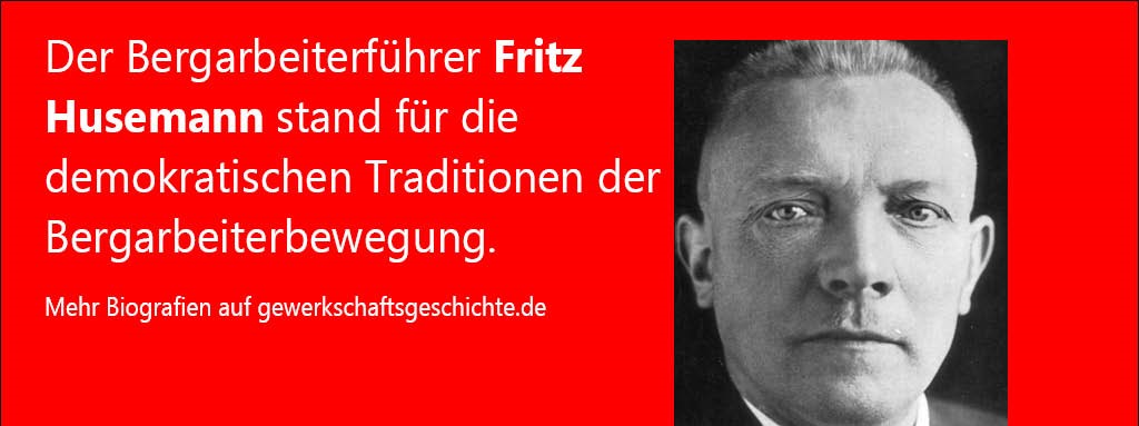 #OnThisDay 1935 wurde Fritz Husemann im KZ Esterwegen ermordet. Er war von 1920 bis 1933 Vorsitzender des Verbandes der Berg(bauindustrie)arbeiter Deutschlands (heute @igbce). Mehr: gewerkschaftsgeschichte.de/friedrich-erns…