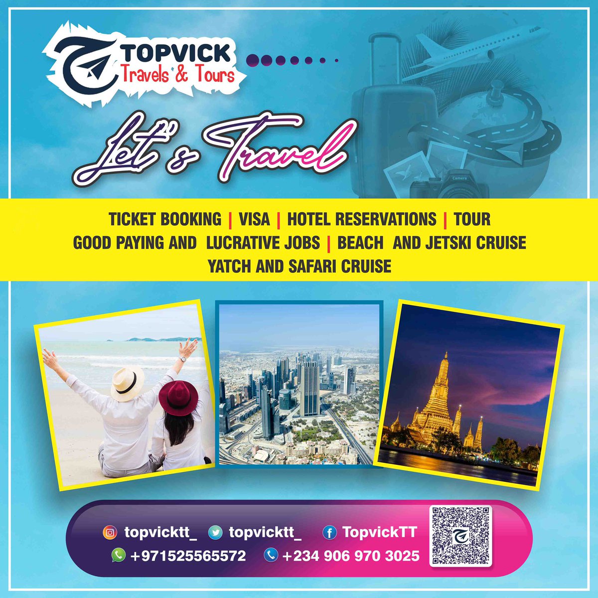 Discover the world with ease and confidence – start your journey with us today! 🌐 #TravelAgency #ExploreTheWorld #TopvickTravelsAndTours