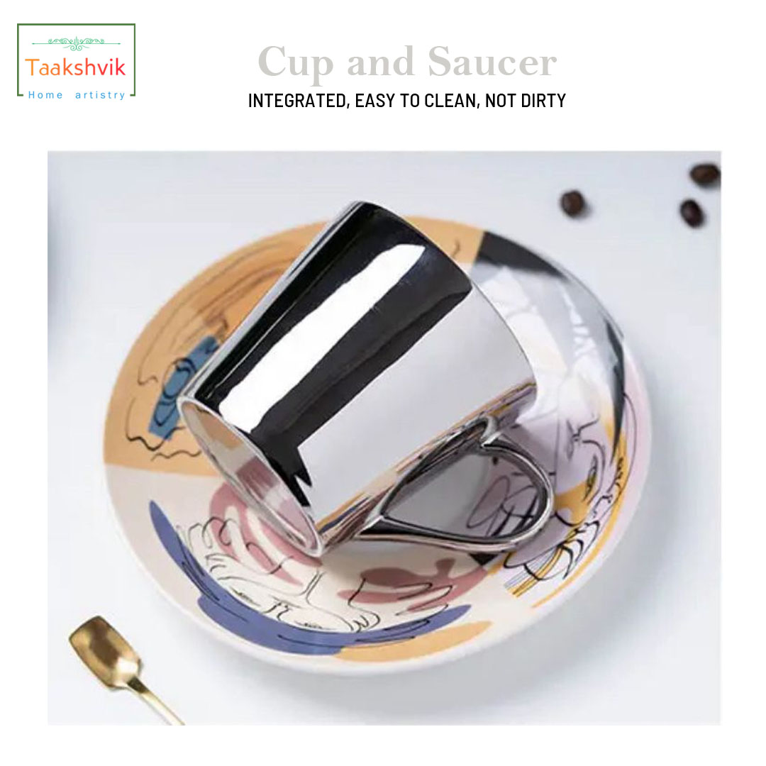 Taakshvik's tweet photo. Luxury Mirror Ceramic cup with saucer.
The stylish color &amp; unique matching saucers will brighten any table at home, office, party and somewhere else. This novelty cups set is sure to level up your daily drinking experience.
Order Now: +91 8384083043
#TaakshvikGallery #HomeDecor https://t.co/LkOIo35eYe