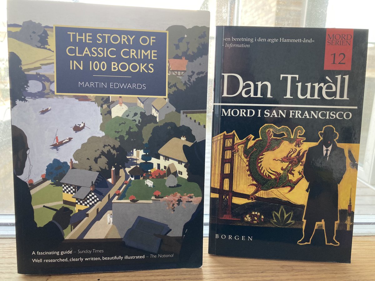 Two very different books to mark #MurderEveryMonday this week: the last of Onkel Danny’s “Mord i” series, plus a signed copy of @medwardsbooks seminal “Story of Classic Crime” inscribed to my kids.