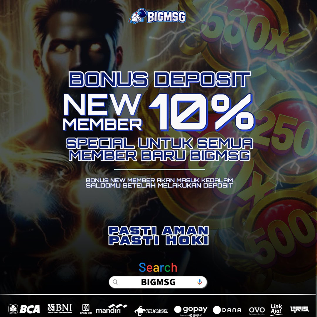 Jangan lewatkan kesempatan meraih bonus di BIGMSG! 
Bergabunglah sekarang dan nikmati bonus deposit 10%  untuk member baru

#slot #slotgacor #slotantirungkad #bigmsg