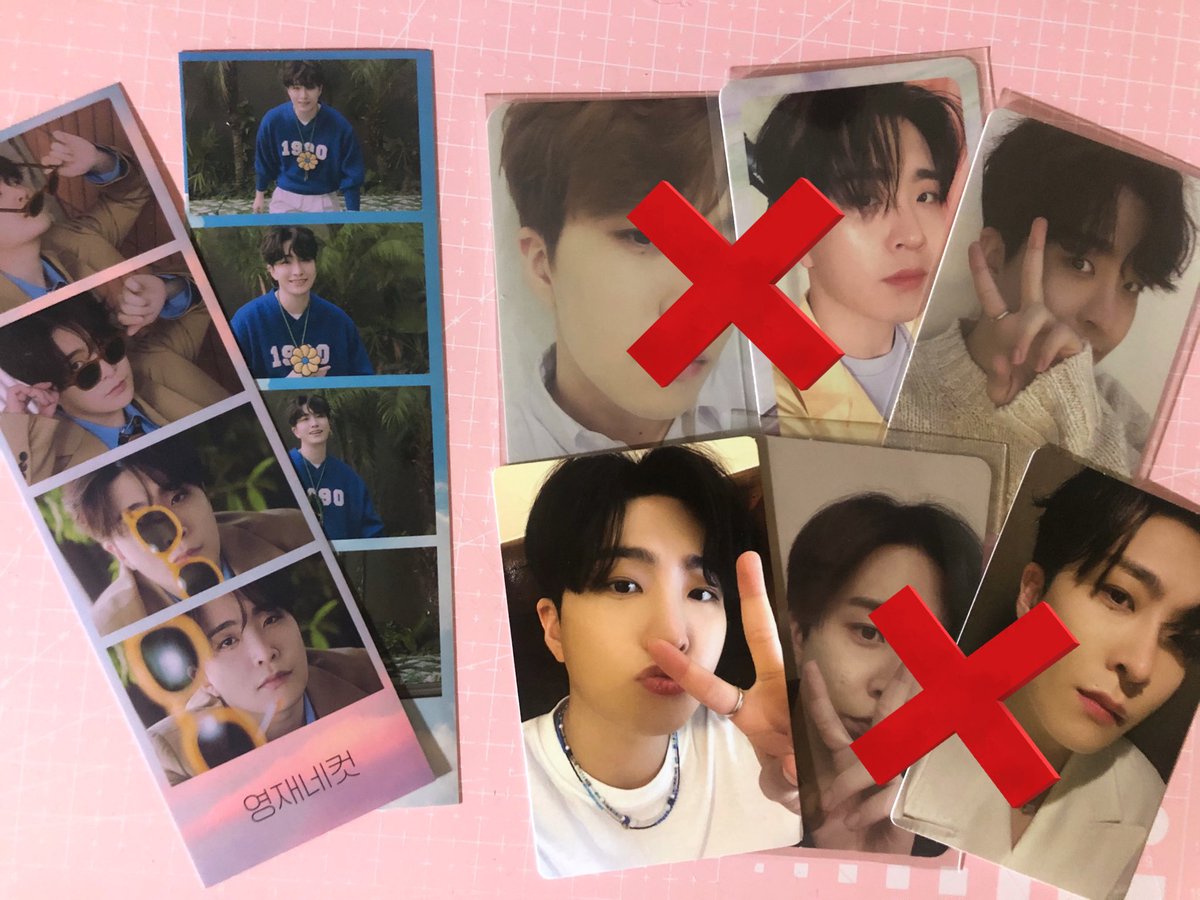 WTS LFB GOT7 YOUNGJAE Photocards Tingi 120/ea 4-cut film - 80 / ea marked = sold wts lfb got7 jayb mark jackson jinyoung youngjae bambam yugyeom ceci do it