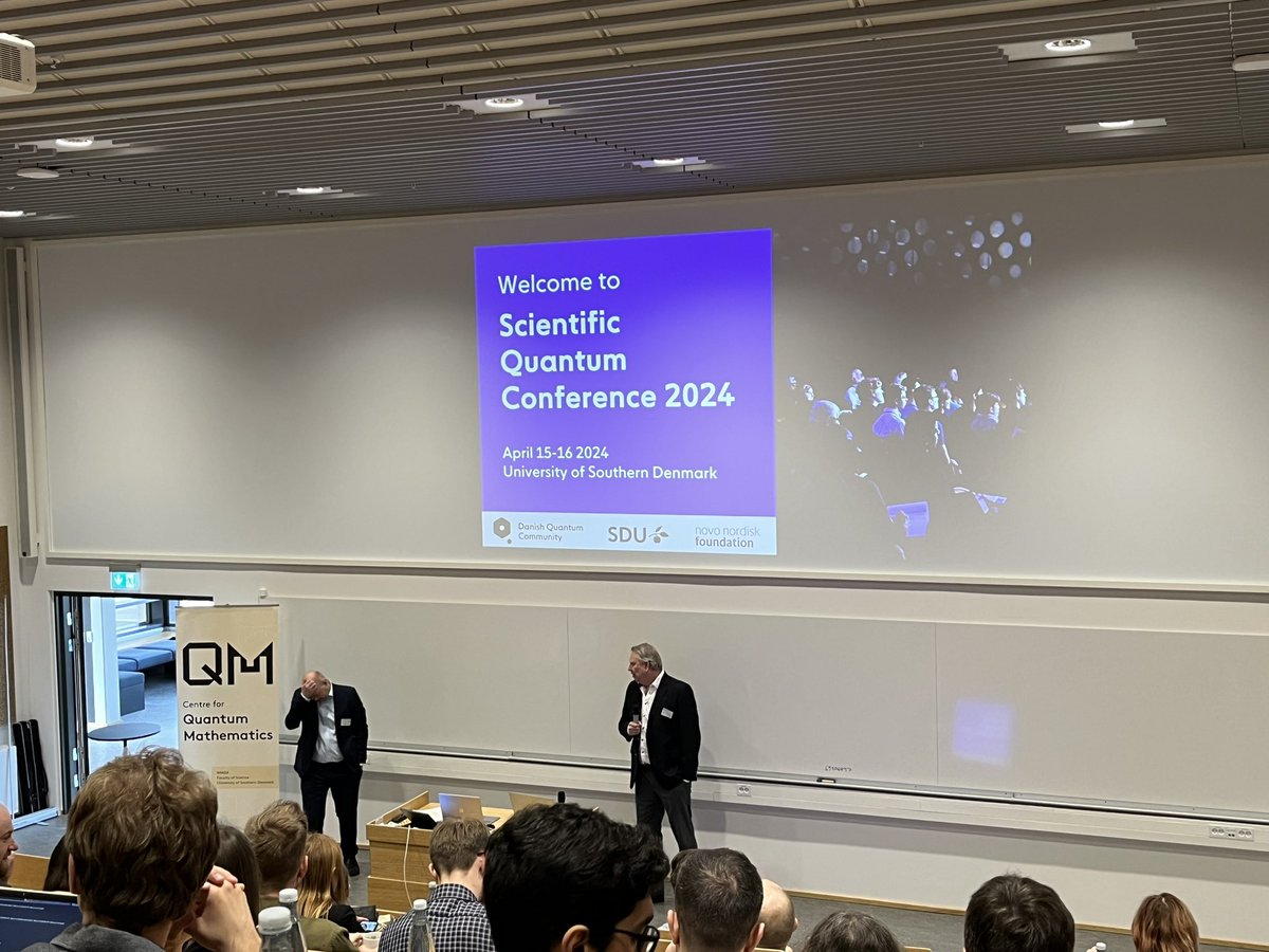2 exciting days ahead for researchers interested in the newest research in quantum during the Scientific Quantum Conference 2024 hosted at @SyddanskUni SDU Q-hub and QM @NATsdu. Thanks to the sponsors @novonordiskfond