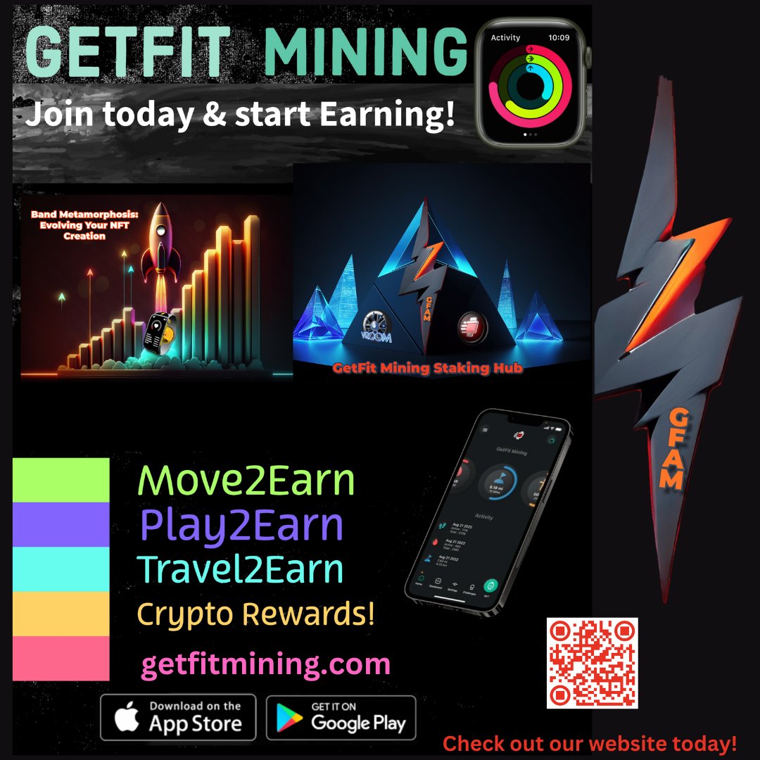 Get your NFT MINERS today and start mining with #GetFitMining #fitness #gym #workout #fitness #fit #motivation #health #lifestyle #FitnessGoals #NFTs #gymlife #NFTCommunity #mining getfitmining.com/promo/abundanc…