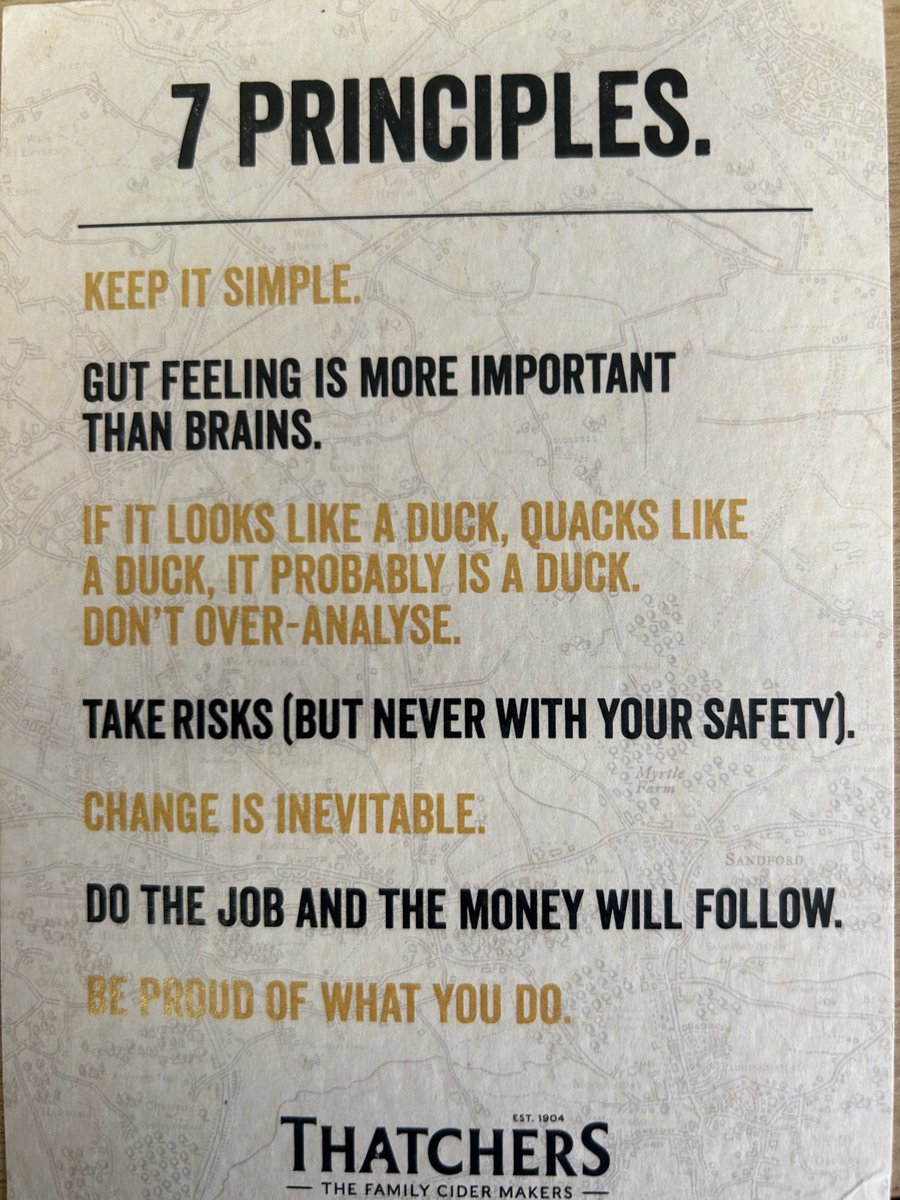 Came across this when clearing papers this weekend. From our ⁦<a href="/WCFAlumni/">Farmers’ Alumni</a>⁩ in 2022 from the visit to thatchers. Never a truer word still!