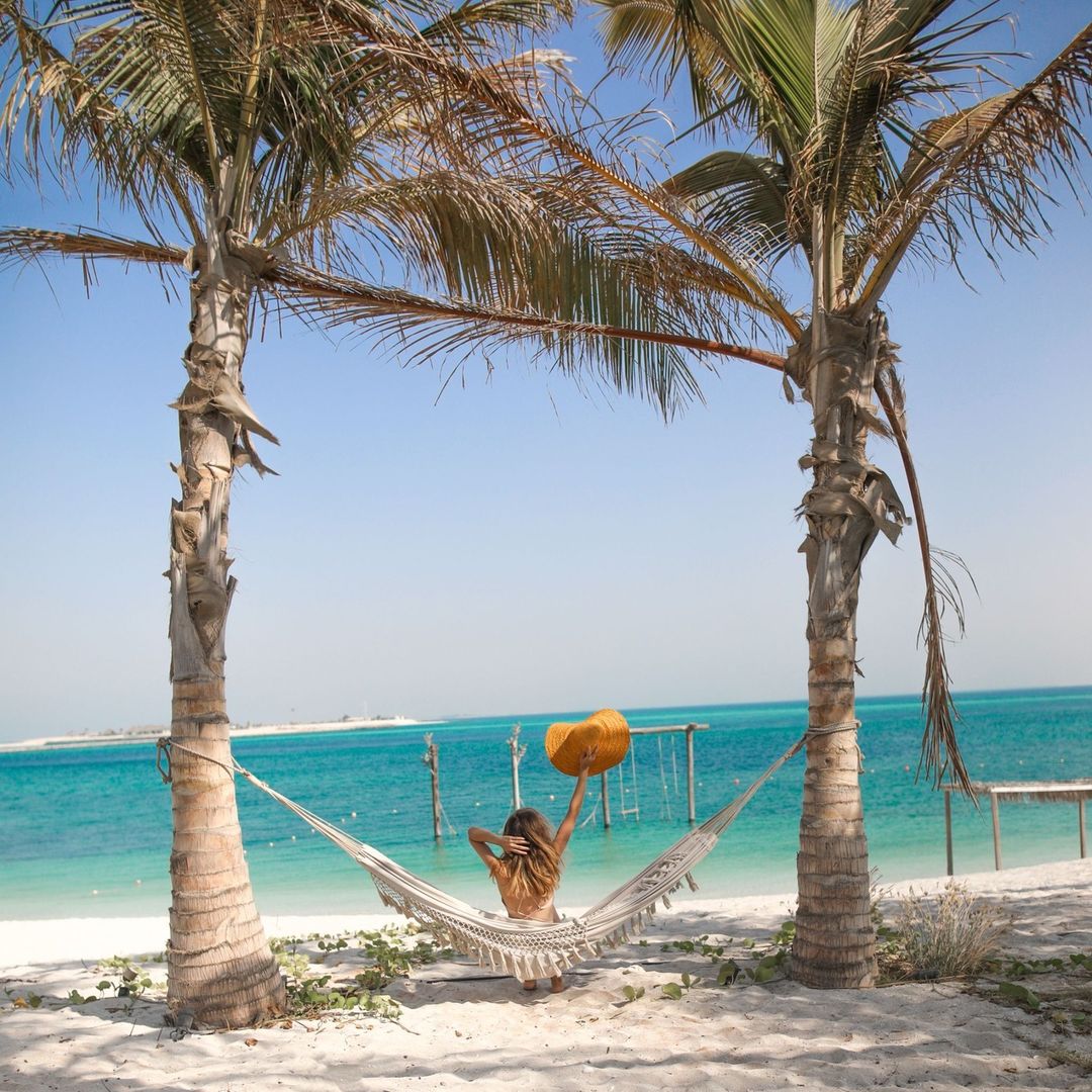 Swing into serenity at @ZayaNurai 🤍 #InAbuDhabi