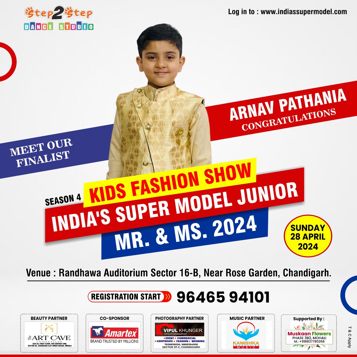 Welcome to the Grand Finale!
'Arnav Pathania'

India's Super Model Junior Mr. & Ms. 2024 || Biggest Kids Fashion Show || Season 4 || Chandigarh.

📲 Register Now: 9646594101

#indiassupermodeljunior2024 #indiafashionshow2024 #Season4 #SuperModelJunior #Step2StepDanceStudio