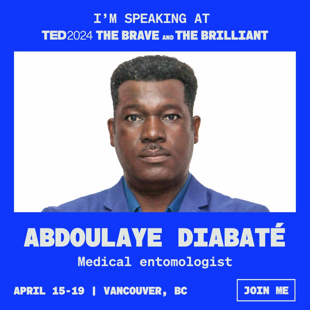 It's #TED2024 week! Stay tuned as we post updates from Prof. Diabaté at TED.

He will be talking about the potential of #GeneDrive research to #EndMalaria in Africa and the work of Target Malaria in Burkina Faso (<a href="/IrssDro/">IRSS.DRO.BOBO</a>) .

For more information: conferences.ted.com/ted2024?utm_so…