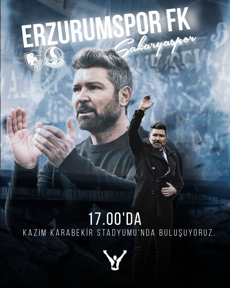 #BugünGünlerdenERZURUMSPOR 💪🏻 🏆 Trendyol 1.Lig 30. hafta 🆚 Sakaryaspor 📅 15.04.2024 🕰️ 17.00 🏟️ Kazım Karabekir Stadyumu #ERZvSAK #Erzurumspor #Erzurumsporfk #DadaşlarGrubu