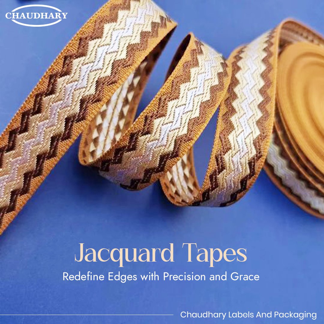 Bring your brand's designs to life with our Jacquard Tapes, enriching each piece with their unparalleled elegance. 

#chaudharylabels #customprint #packaging #box #labelprinting #productpackaging #pricestickers #pricelogos #manufacturing #goodquality
