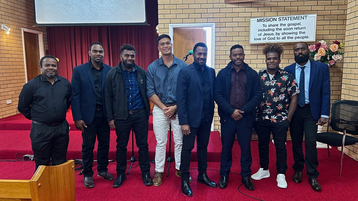 MusicTour2024's tweet photo. Here are the Commissioners formed in 1996 in Vanuatu. They are now based here in Australia. 

You will see them during their performance alongside @JEHOVAHSHALOMUG and @fostertriplets on the 14th of September in Adelaide. 
Remember tickets are available on https://t.co/tVC6jk94d9 https://t.co/256wY9I13W