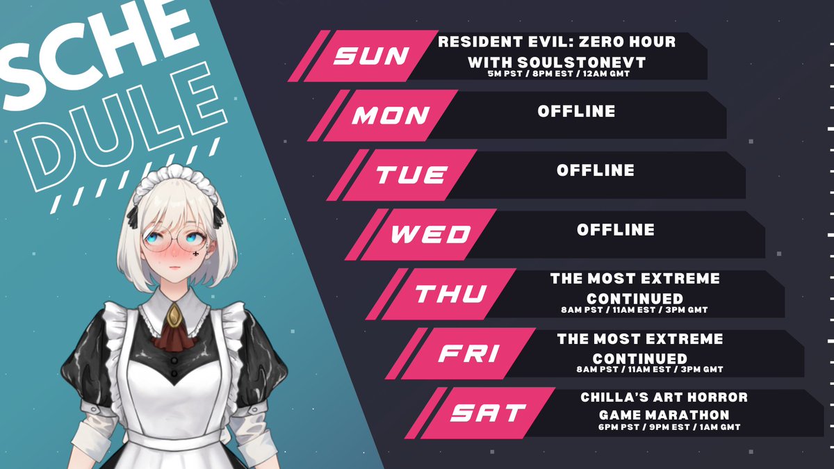 Good Mornin'~! 💙 Another week has started, Battle Buddies! This time I have a schedule locked in because I know what I'm actually doing this week lol.