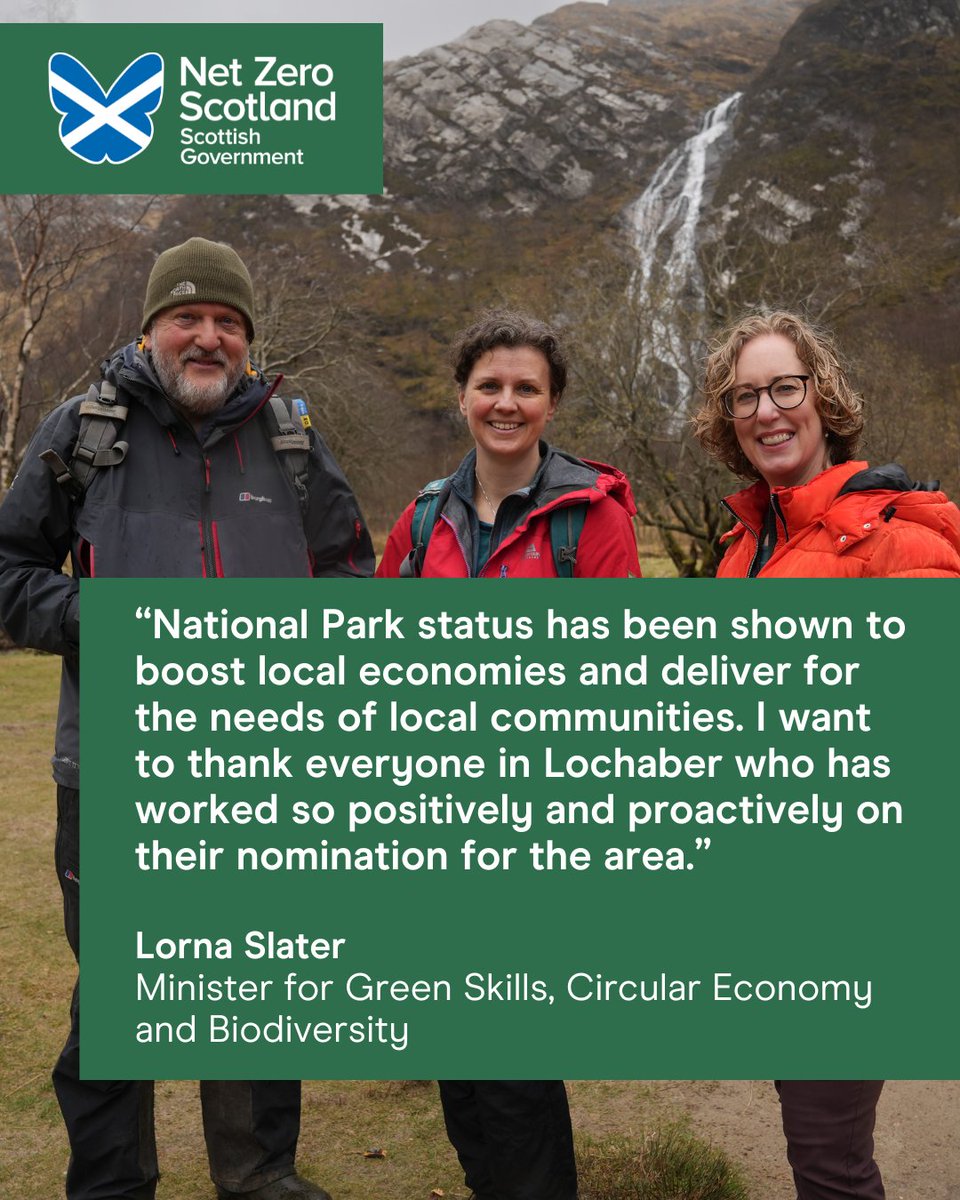 Members of the local community in Lochaber who put forward the area to be considered as Scotland’s next National Park, met with Biodiversity Minister @LornaSlater. They discussed what local people wanted to see from Lochaber becoming a National Park.