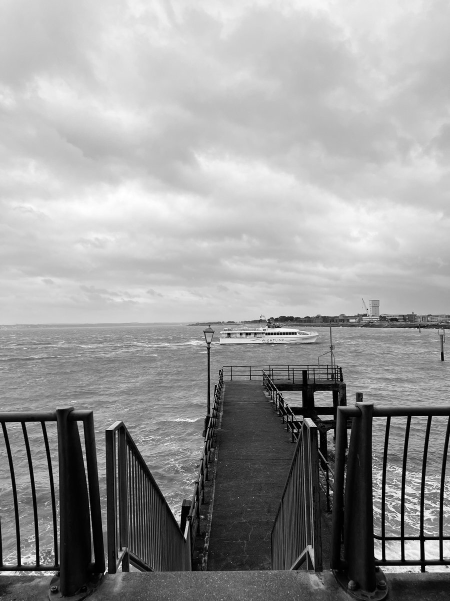 Grey skies @wightlinkferry #Portsmouth