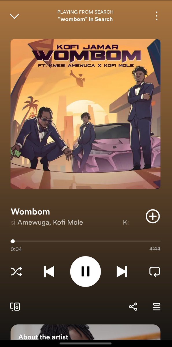 The most anticipated track is finally here #WonbomByKofiJamar