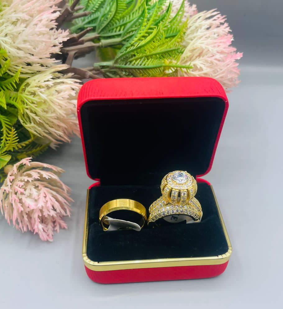 Wedding set rings available Sizes 6-10 Price: 20k Call or send a DM to order