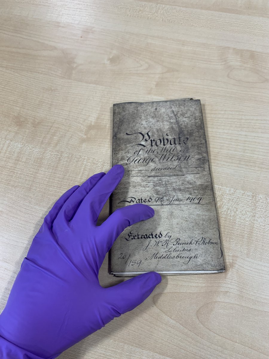 This is a Public Service Announcement about wearing white cotton gloves when handling archives…

DON’T DO IT!

We rarely ask researchers to wear gloves at all but if handling photographs and negatives we use powder free nitrile gloves
#Archive30 #ArchiveMyths