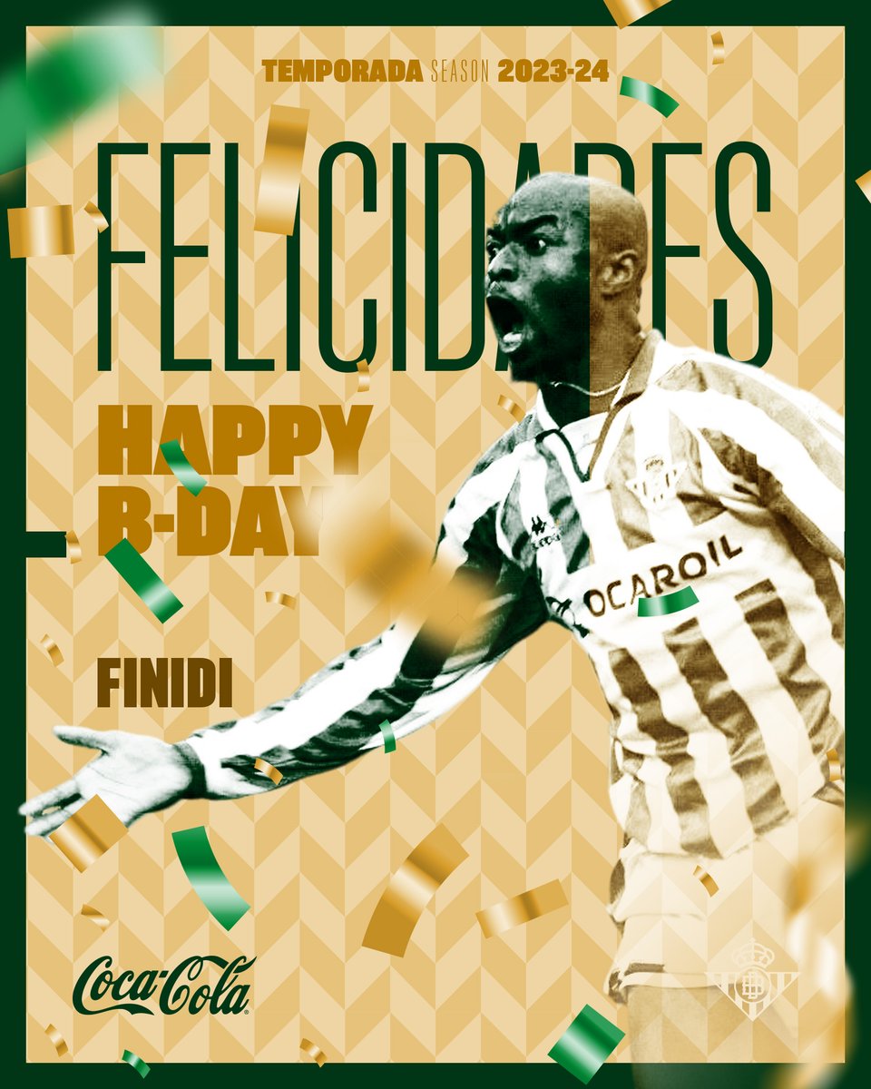 Today we celebrate the birthday of the great Finidi! 😙💨🎂 Enjoy your day! 🎁🎊🎉