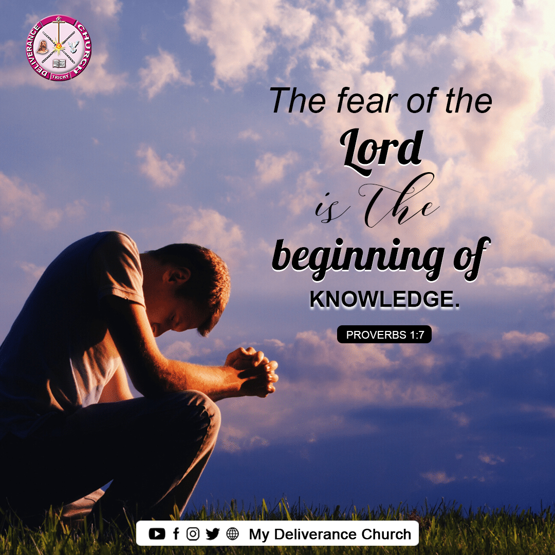 MyDeliveranceCh's tweet photo. Promise of the day - 16th April Tuesday - The fear of the Lord is the beginning of knowledge. Proverbs 1:7 #deliverancechurch #revjoshua #almightygod #WalkWithJesus #church #bible #wwj #jesusquotes #dailylife #encouragingwordsfromgod #motivationalquotes #lifehacks #dailyenergy https://t.co/Xx1zfEmOqN