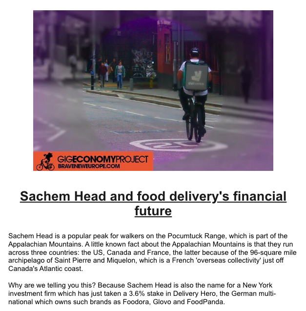 project_gig's tweet photo. Missed the Gig Economy Project weekly newsletter yday? You can catch-up here: https://t.co/1npQvwQAoJ

To get it in your inbox each week, click here: https://t.co/GF8A2WaPUi

#GigEconomy #GigWork #PlatformWork #Platforms #Uber #AppWork #Apps #FoodDelivery #Riders #Glovo #JustEat https://t.co/HxeBgbv8ra