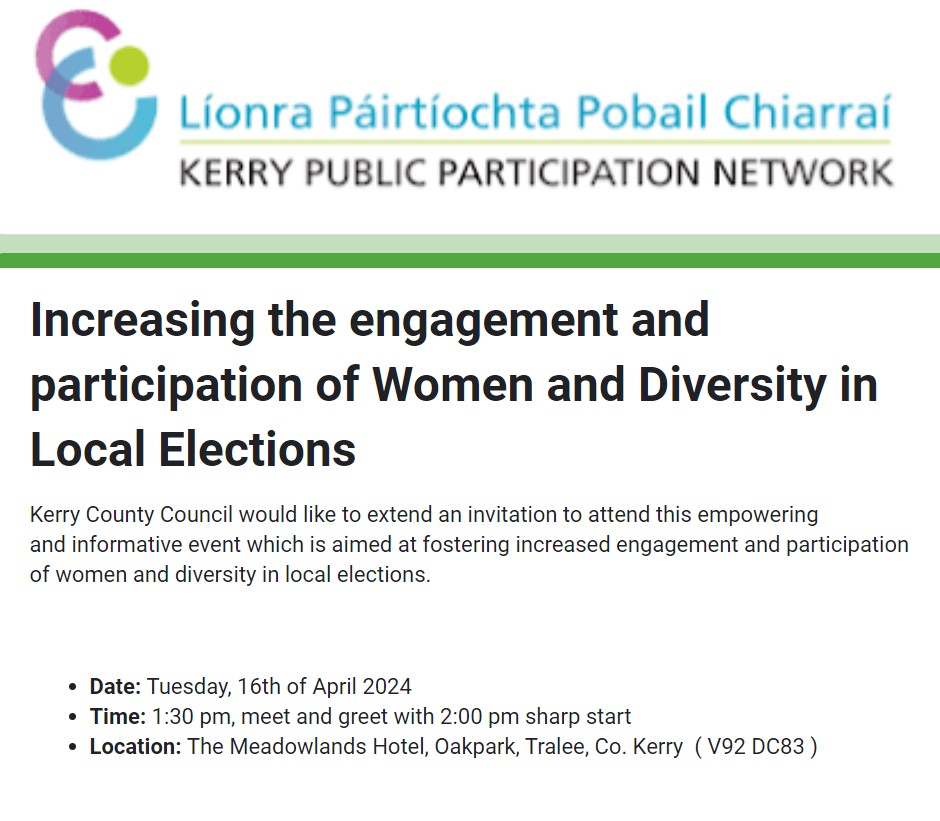 ‼️ REMINDER: An empowering and informative Event aimed at fostering increased engagement and participation of Women and diversity in Local Elections is taking place TOMORROW, Tuesday, the 16th of April in the Meadowlands Hotel at 1:30PM.