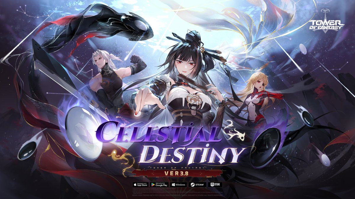 #TowerofFantasy ⚔ Celestial Destiny A brief respite from the curse of Darkness brings calm little moments but shadow still lurks in Hykros. What is the secret behind all of this? New version coming soon on #Apr30