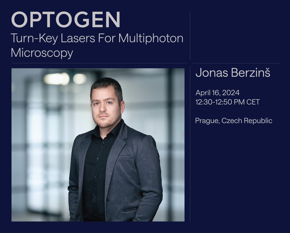 light_con's tweet photo. Discover how @light_con's #femtosecond #microscopy dedicated #laser sources can advance your research during Jonas Berzinš presentation at the #Optogen international workshop in Prague:
Turn-Key Lasers for Multiphoton Microscopy
April 16 | 12:30-12:50 CET https://t.co/okHLFinmjA