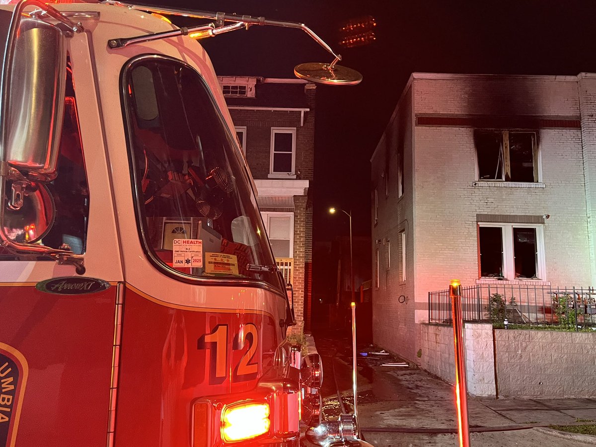 Final Update: 2-Alarm Fire - 300 Block of Seaton Place NE - 17 adults and 2 dogs displaced from 10 units. @DCMOCRS, @RedCrossNCGC, and the Ward 5 Council Office on scene assisting and serving as a resource to impacted residents. The cause of this fire remains under investigation.