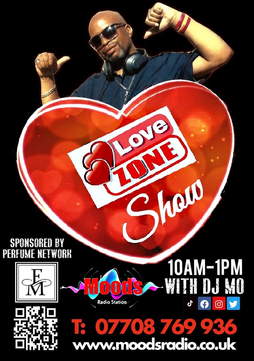*UK COMMUNITY RADIO STATION*

TODAY 10am-1pm 🇬🇧
The Love Zone Show
WITH DJ MO
Love songs to make your day

#radiostation #communityradio #musicmix #anymood #goodvibes #Mondays #mondayvibes #OnlineRadioStation #Music #Online #TuneIn #OnlineRadio #Mondaymotivation #love #community