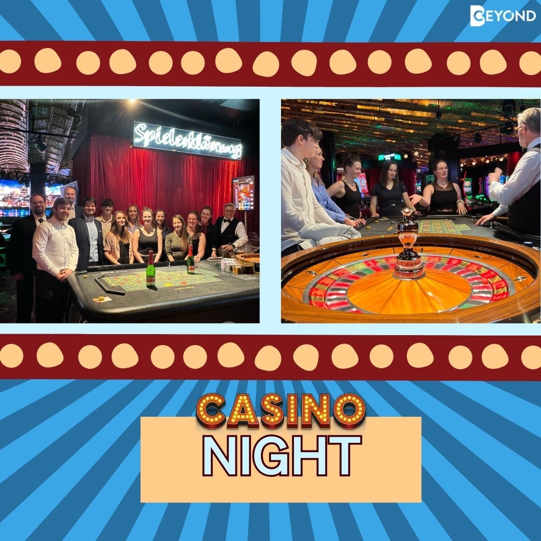 Unvergesslicher Abend im Casino Baden! Es war ein Abend, der sowohl lehrreich als auch extrem unterhaltsam war. 🍷🍴 Schaut auf unserem Blog vorbei für mehr Einblicke und freut euch mit uns auf das nächste Event! tinyurl.com/372w9v9z #TeamEvent #CasinoNight