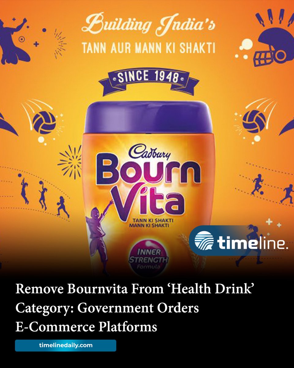 Remove #Bournvita From ‘#HealthDrink’ Category: #Government Orders #ECommercePlatforms

timelinedaily.com/health/remove-…