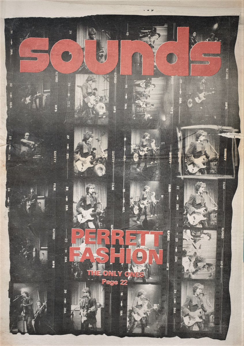 Sounds Front Cover featuring Peter Perrett of The Only Ones in Sounds 15th, April 1978. @thepeterperrett