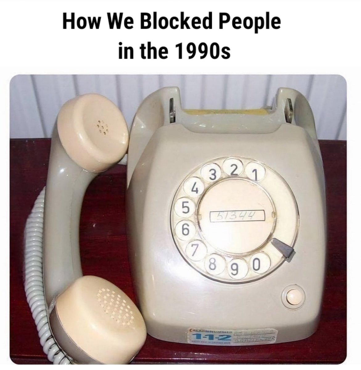 How we blocked People in the 1990s 📞