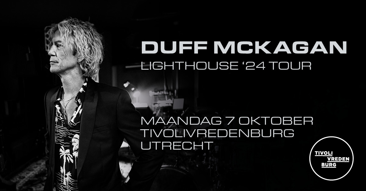 Op 7 oktober komt Guns N’ Roses bassist @DuffMcKagan met zijn eigen project naar Utrecht! De ticketverkoop start vrijdag om 10:00 uur via:tiv.re/7okt-duffmckag…