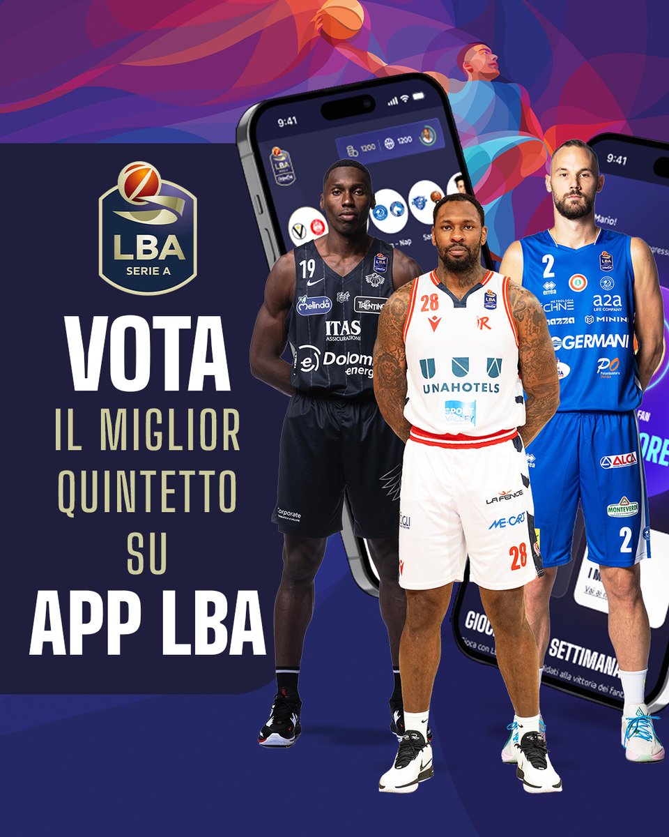 Scarica l'app, registrati e scegli il miglior quintetto della 27^ giornata 🏀🤩👇 bit.ly/lba-app_downlo… #TuttoUnAltroSport