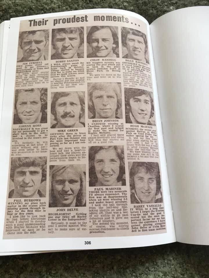 Forty Nine years ago today we clinched promotion to the old second division with a 1-0 over Colchester United. Paul Mariner scoring the only goal. Some pictures from that famous night plus one on the players proudest moments.