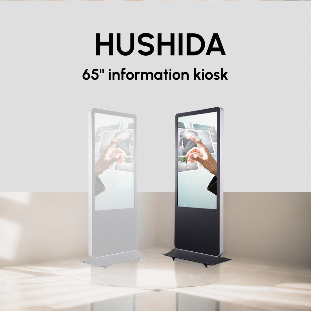 HUSHIDA 65" touch information kiosk uses industrial-grade touch screen and motherboard, which is safe, stable, and highly compatible. It supports 24-hour uninterrupted operation. Contact us now to purchase. buff.ly/45t905o #HUSHIDA #IFP #IWB #LCD