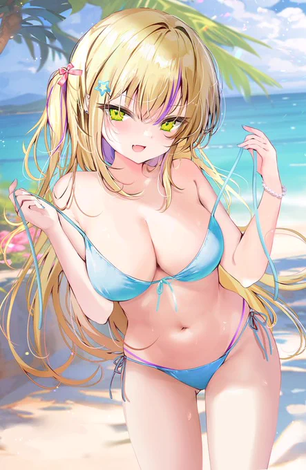 #気温が高いので気が早いが水着絵が見たいほらほら〜 