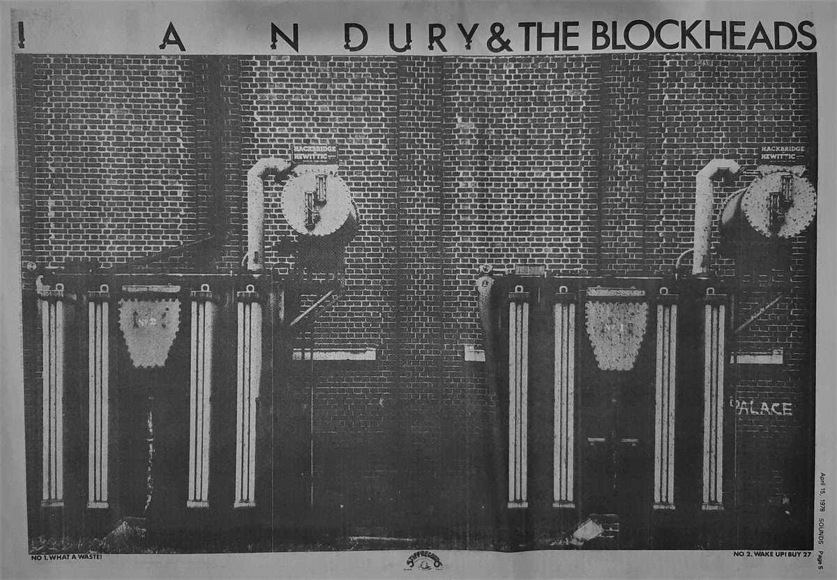 Ian Dury and The Blockheads single 'What A Waste' advert in Sounds 15th, April 1978. @IanDuryOfficial @BlockheadsPage